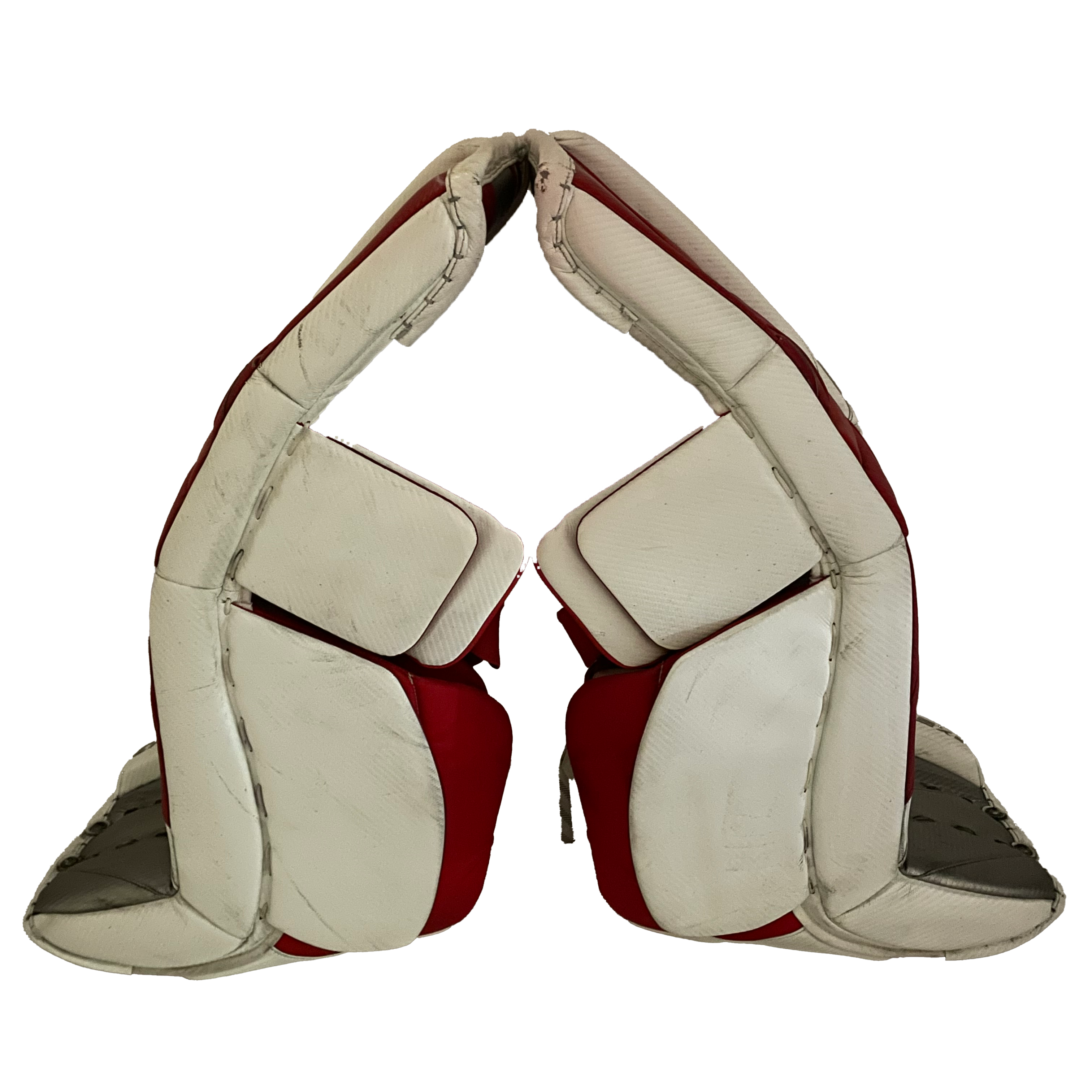CCM Extreme Flex 5 - Ensemble de gardien de but complet Pro Stock d'occasion (rouge/blanc)